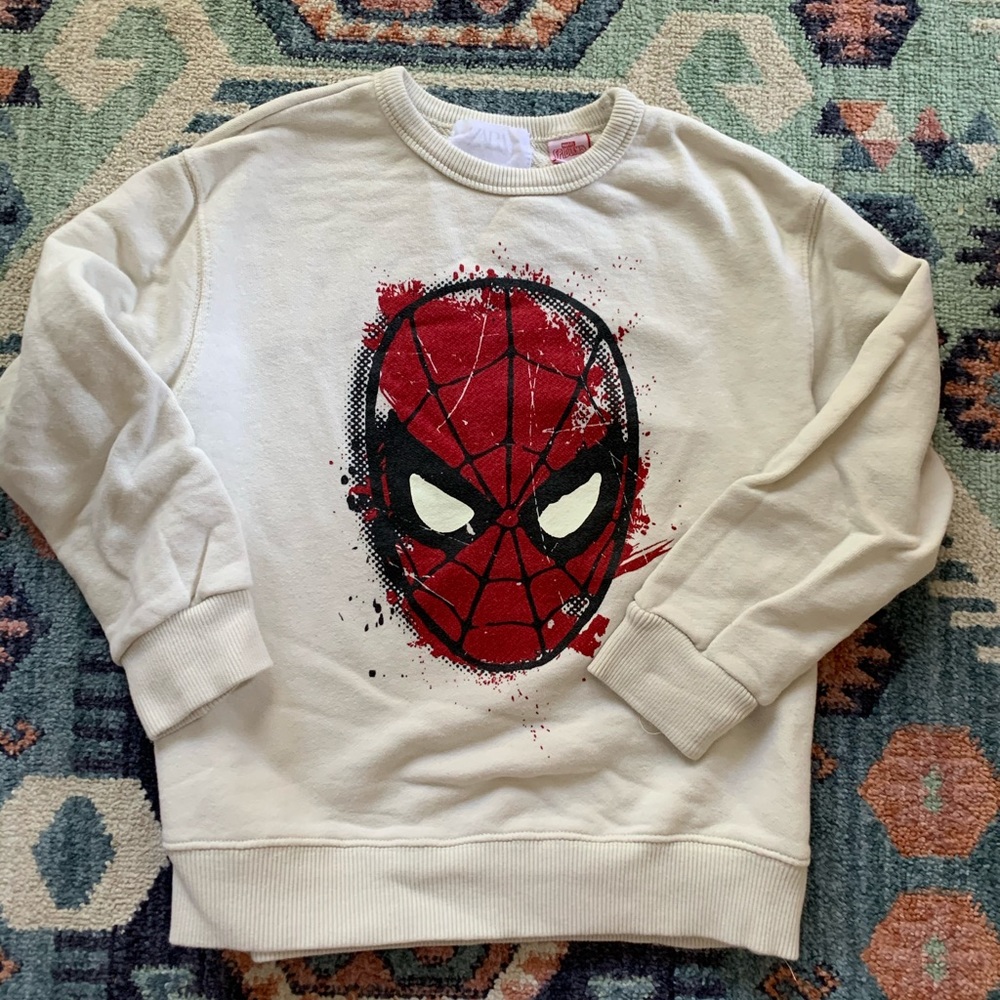 ZARA Spider-Man sweatshirt GLO IN THE DARK